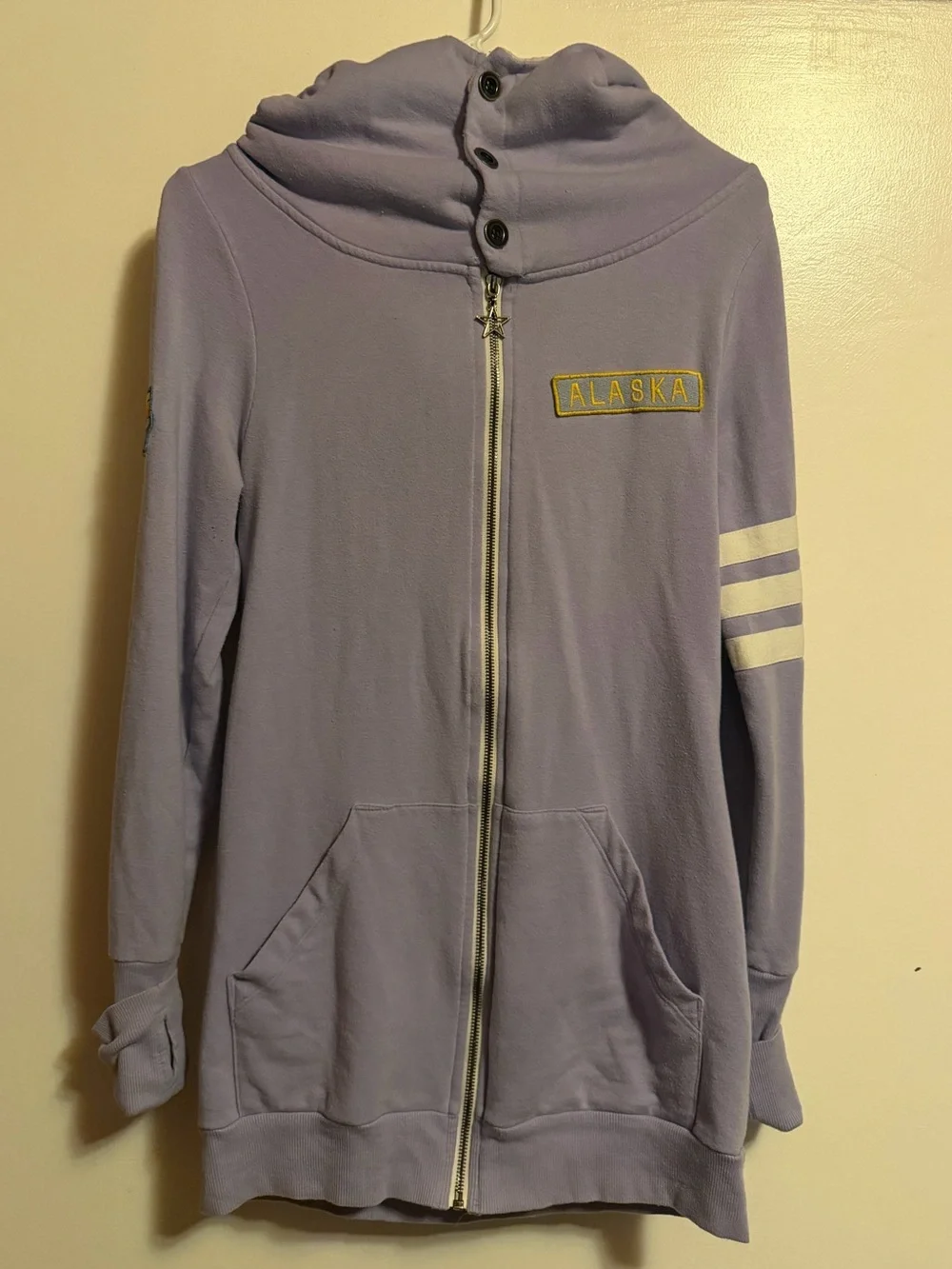 Blush Boutique AK Zip-Up Hoodie with Cowl Hoodie